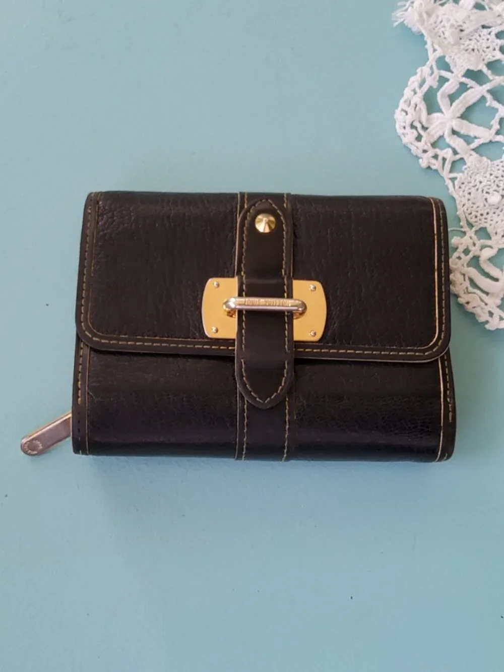 Louis Vuitton Suhali Leather Porteuille Trifold Wallet